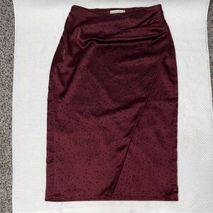 Abercrombie & Fitch Dark Red Pencil Skirt